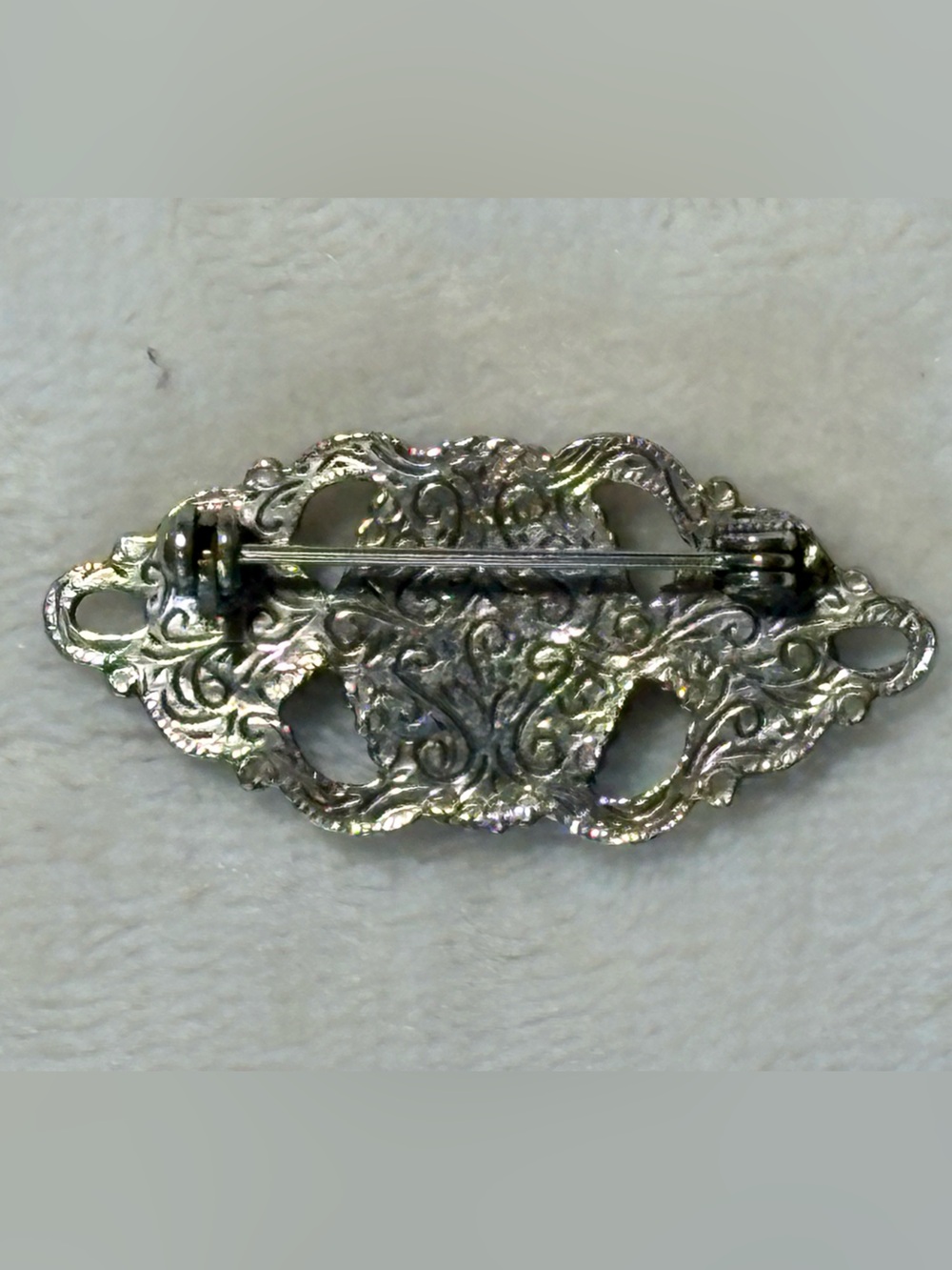 Vintage Brooch Pin Lot of 5 Rhinestone Butterfly Floral Costume Jewelry - Picture 7 of 13